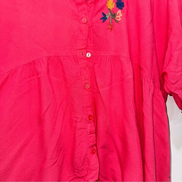 Solitaire boho oversized embroidered blouse - Picture 6 of 9